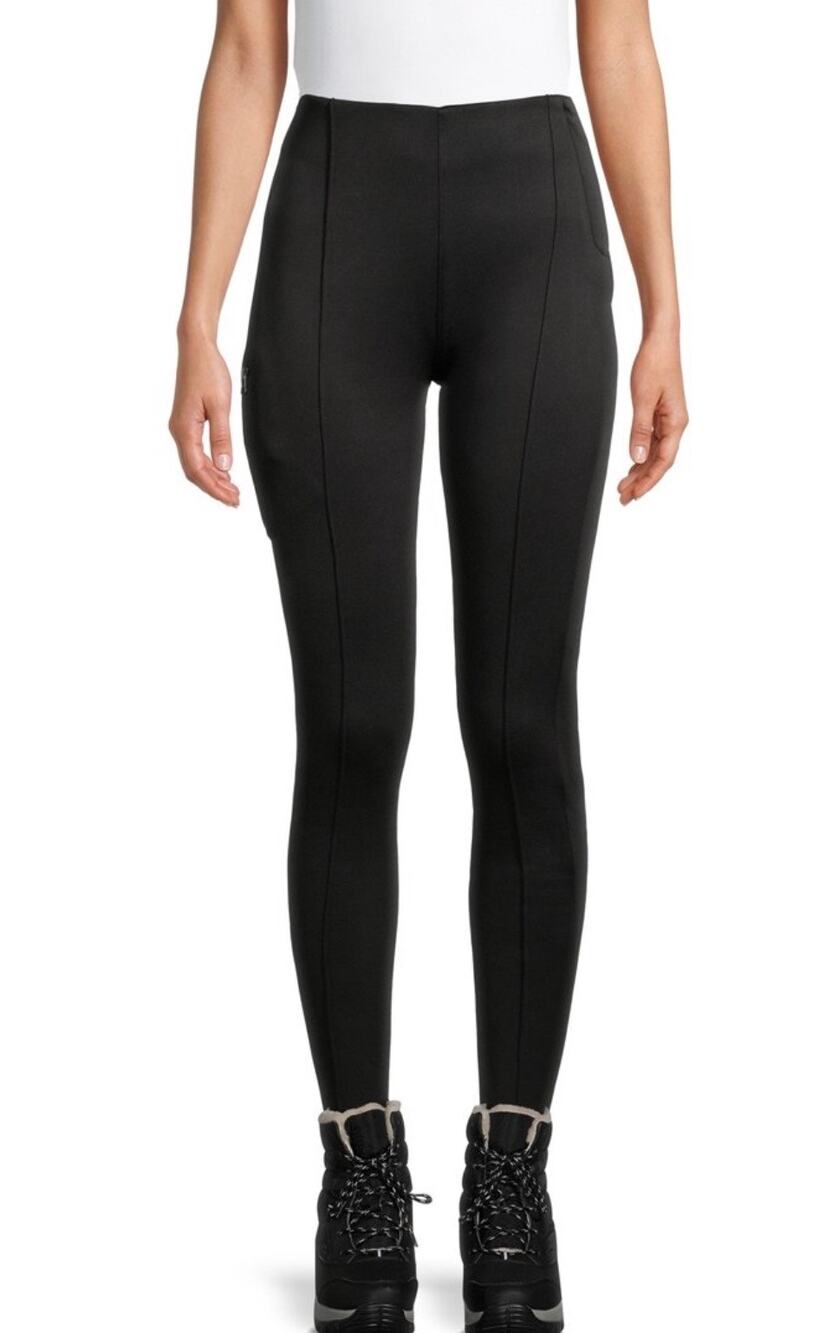 NEW Swiss Tech Women's Softshell Fleece Bonded Slim Ski Pants Black Sm Outdoor
